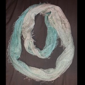Infinity blue ombré scarf